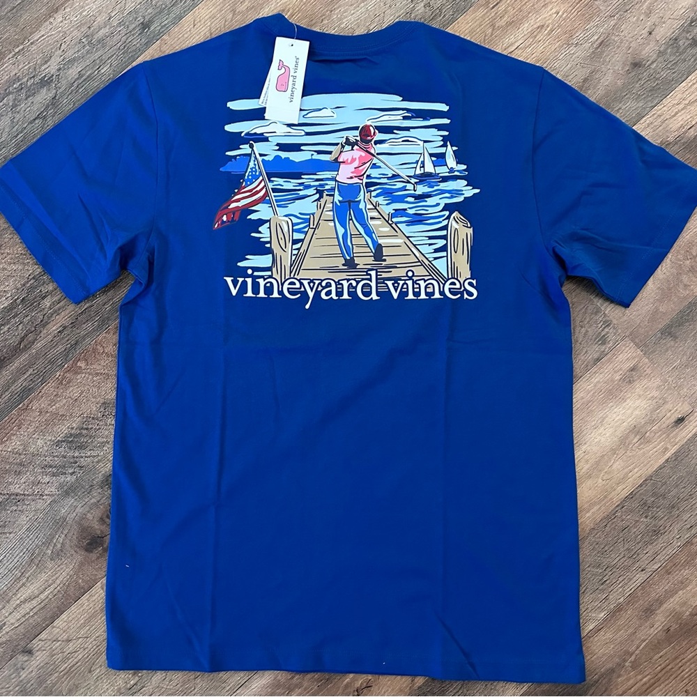 Men’s Vineyards Vines, Pier Golf Swing pocket Tee